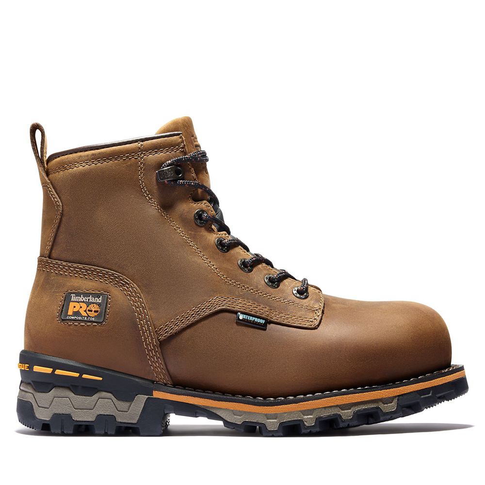 Botas de Trabajo Timberland Hombre Pro® Boondock 6" Comp Toe Marrones - Chile PLH-607149